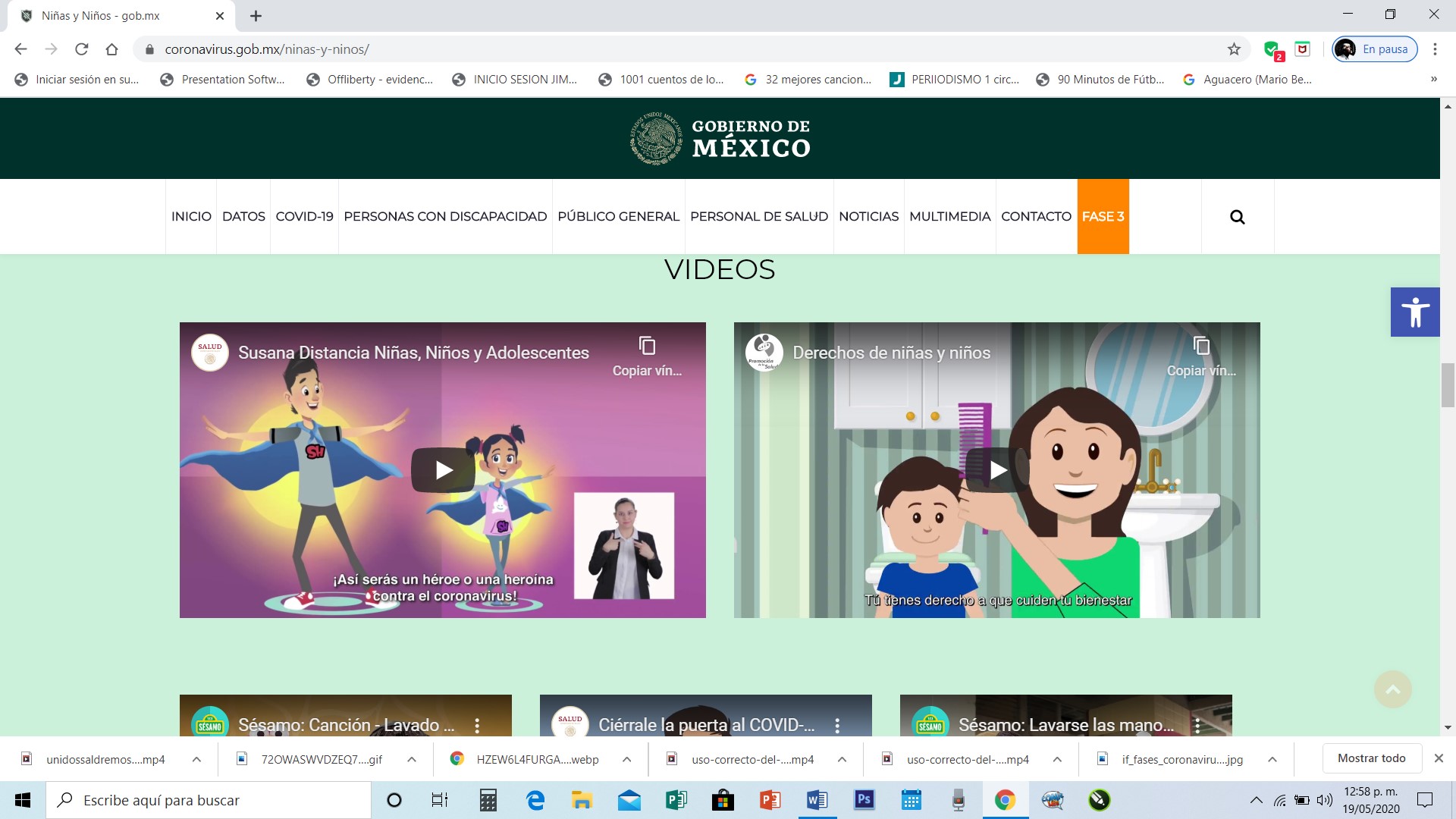 VIDEOS PARA CAPACITAR A CUIDADORES