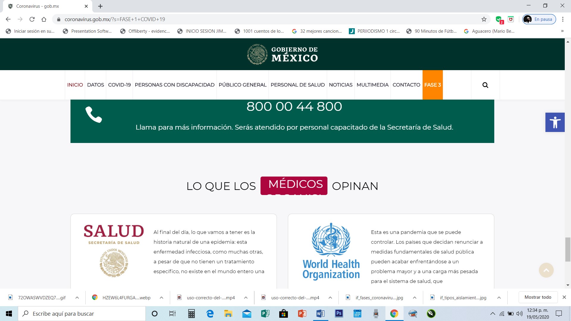 FOROS Y DOCUMENTOS SOBRE EL VIRUS